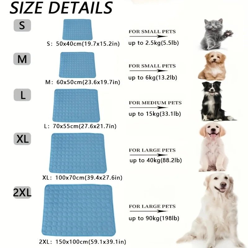 ChillPaws™ Pet Cooling Mat – Summer Relief for Dogs & Cats
