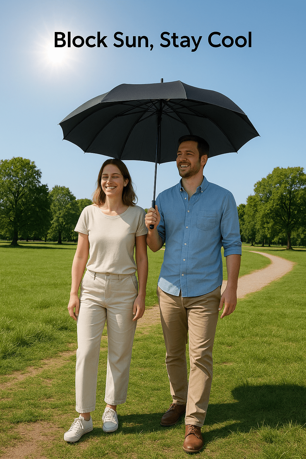 StormShield™ 24-Bone Windproof Umbrella – UV Defense & Auto-Open Elegance