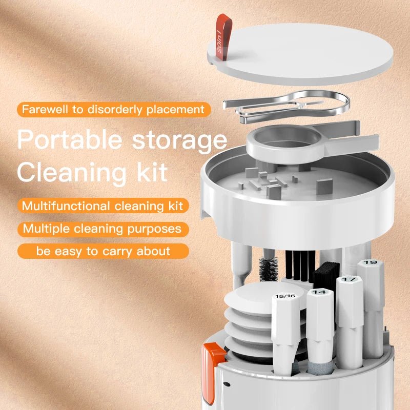 20-in-1 Precision Tech Cleaning Kit – For Keyboard, Earbuds, Camera & More
