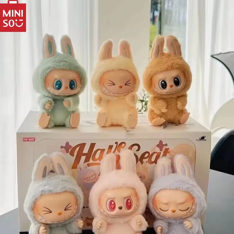 "Labubu Series Blind Box Vinyl Figure – Mystery Collectible Toy with Plush Base"