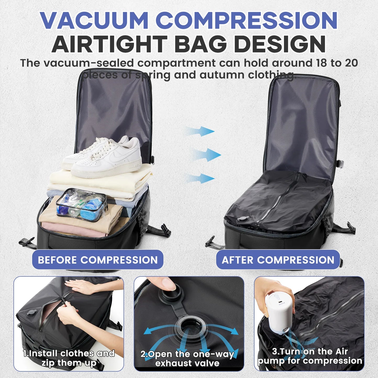 Travel Compression Backpack