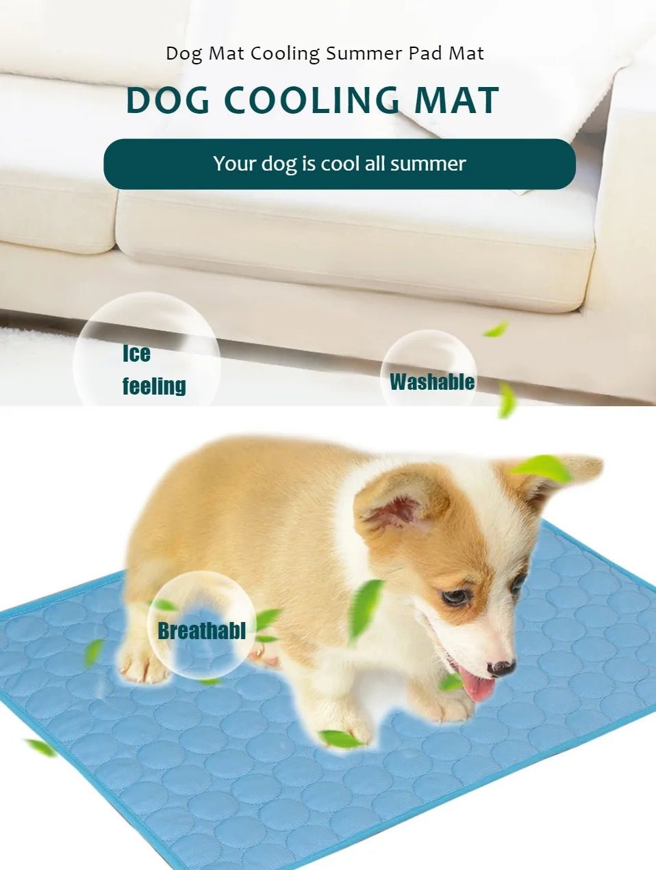ChillPaws™ Pet Cooling Mat – Summer Relief for Dogs & Cats