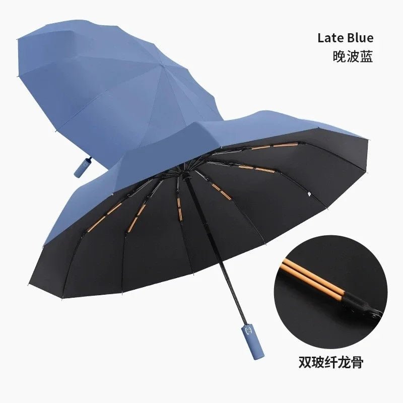 StormShield™ 24-Bone Windproof Umbrella – UV Defense & Auto-Open Elegance