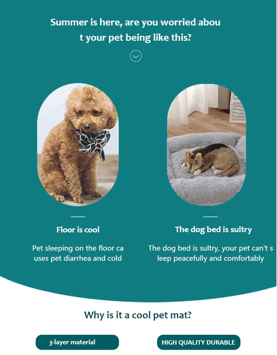 ChillPaws™ Pet Cooling Mat – Summer Relief for Dogs & Cats