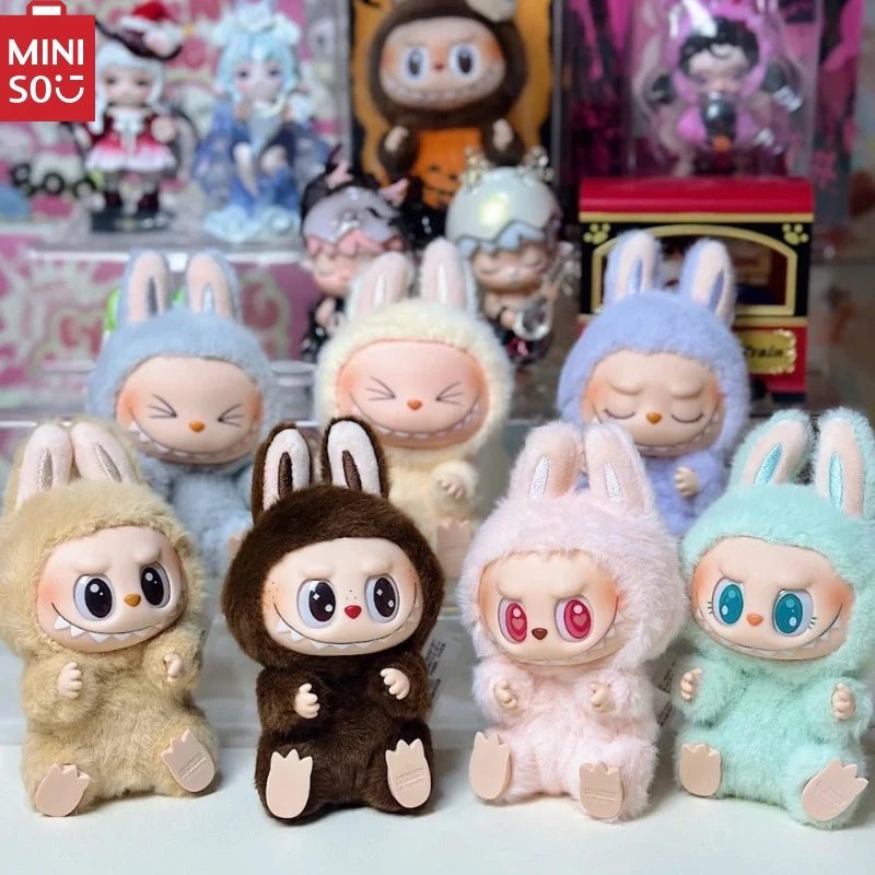 "Labubu Series Blind Box Vinyl Figure – Mystery Collectible Toy with Plush Base"