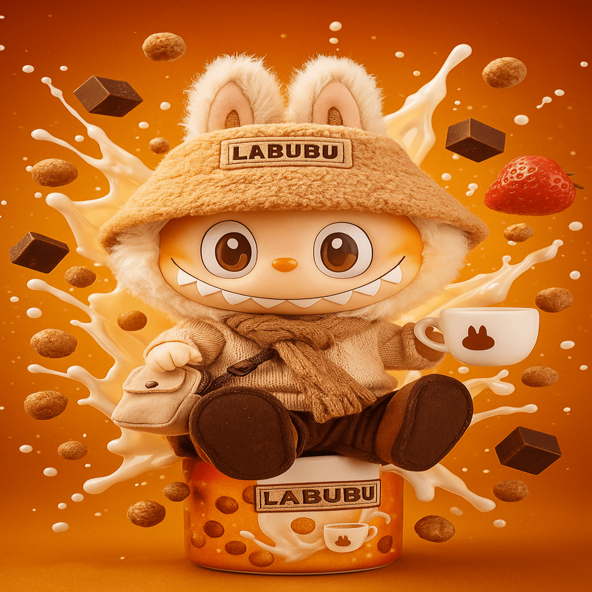 "Labubu Series Blind Box Vinyl Figure – Mystery Collectible Toy with Plush Base"