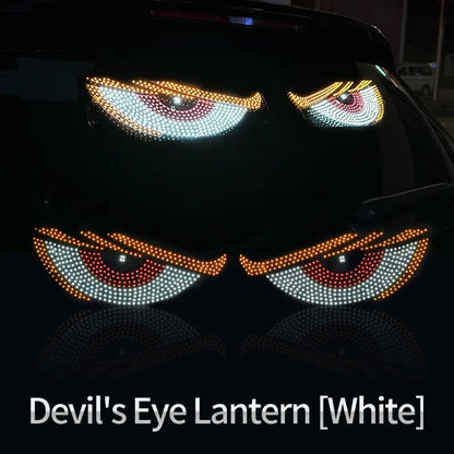 "Devil’s Eye™ Dynamic LED Car Display – USB Powered, Programmable Light Strip"