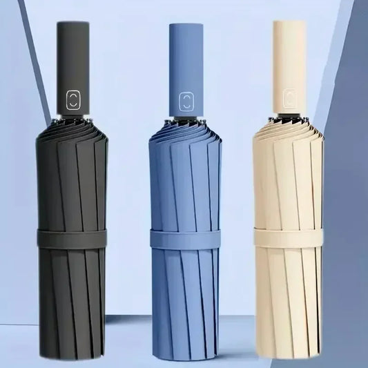 StormShield™ 24-Bone Windproof Umbrella – UV Defense & Auto-Open Elegance