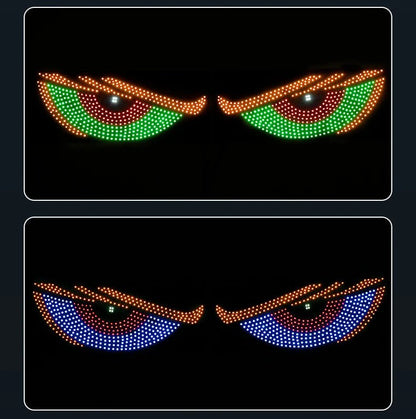 "Devil’s Eye™ Dynamic LED Car Display – USB Powered, Programmable Light Strip"