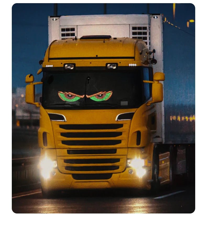 "Devil’s Eye™ Dynamic LED Car Display – USB Powered, Programmable Light Strip"