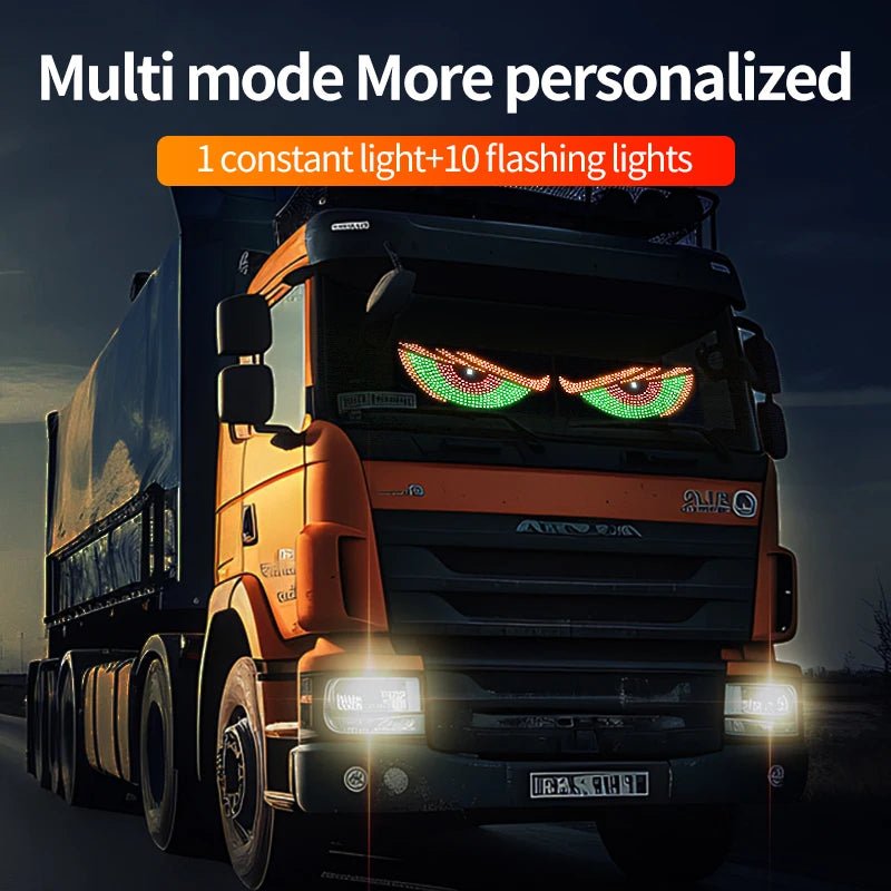 "Devil’s Eye™ Dynamic LED Car Display – USB Powered, Programmable Light Strip"
