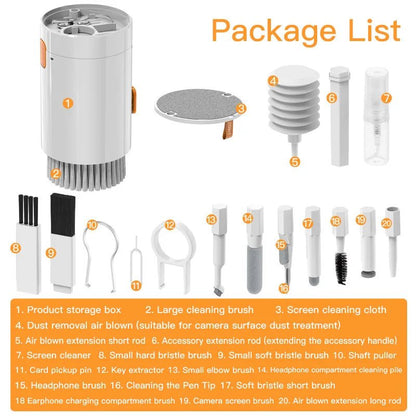 20-in-1 Precision Tech Cleaning Kit – For Keyboard, Earbuds, Camera & More