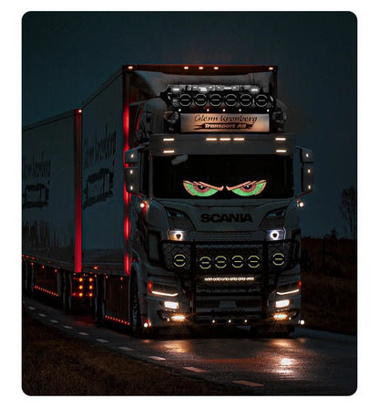 "Devil’s Eye™ Dynamic LED Car Display – USB Powered, Programmable Light Strip"