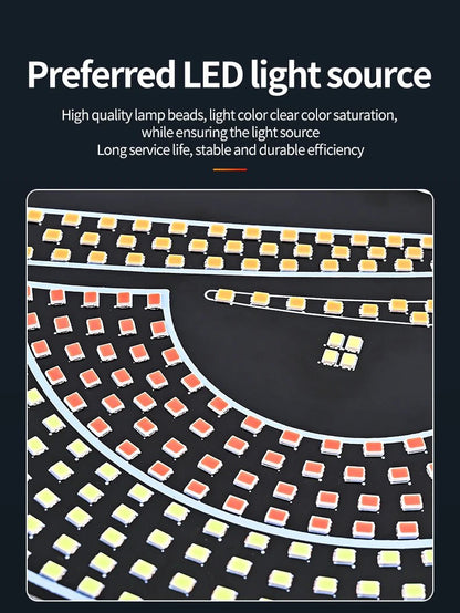"Devil’s Eye™ Dynamic LED Car Display – USB Powered, Programmable Light Strip"