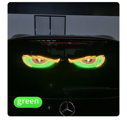 "Devil’s Eye™ Dynamic LED Car Display – USB Powered, Programmable Light Strip"