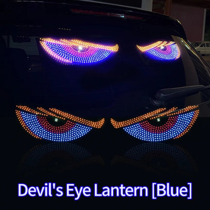 "Devil’s Eye™ Dynamic LED Car Display – USB Powered, Programmable Light Strip"