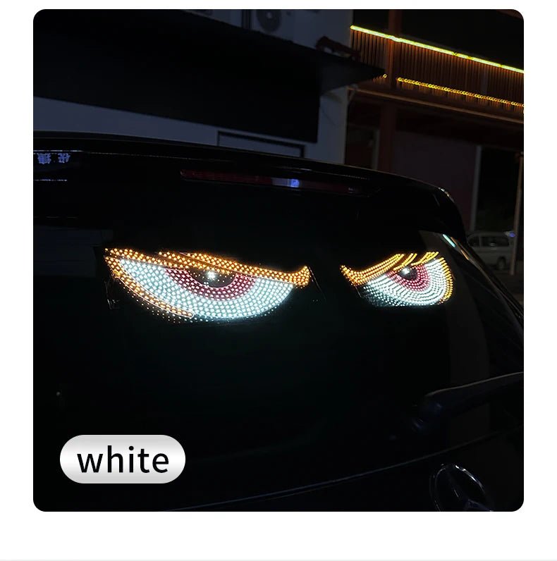 "Devil’s Eye™ Dynamic LED Car Display – USB Powered, Programmable Light Strip"