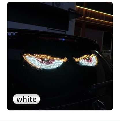 "Devil’s Eye™ Dynamic LED Car Display – USB Powered, Programmable Light Strip"
