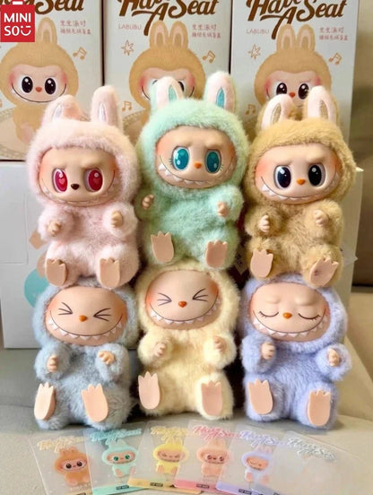 "Labubu Series Blind Box Vinyl Figure – Mystery Collectible Toy with Plush Base"