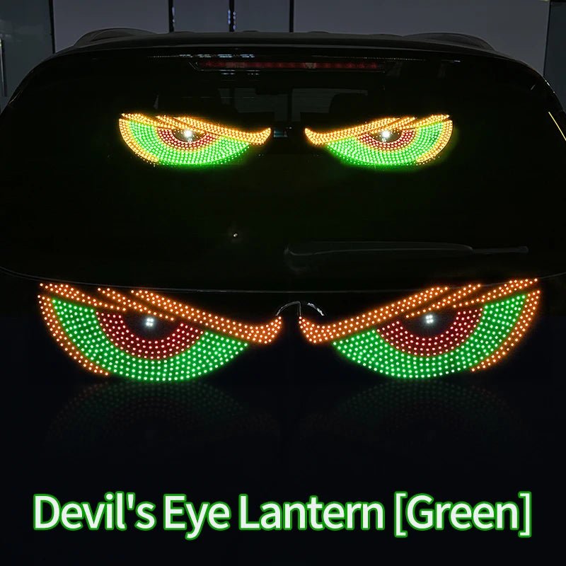 "Devil’s Eye™ Dynamic LED Car Display – USB Powered, Programmable Light Strip"