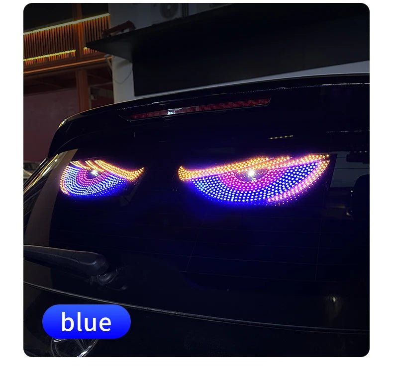 "Devil’s Eye™ Dynamic LED Car Display – USB Powered, Programmable Light Strip"